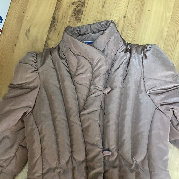 Gorgeous vintage full length down winter coat size M - Picture 3 of 4